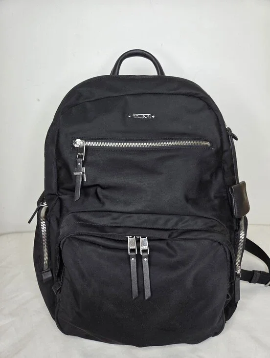 Tumi - Black Nylon Backpack - Sleek Everyday Travel Bag