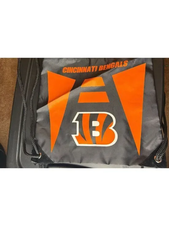 NWOT New Cincinnati Bengals NFL Drawstring Backpack Bag