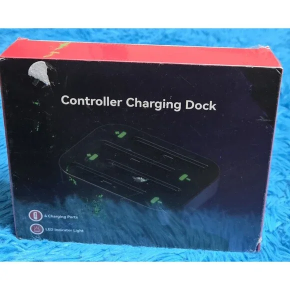Sealed N4502 Controller Charging Dock Black 4 Ports LED Indicator Light for NS2