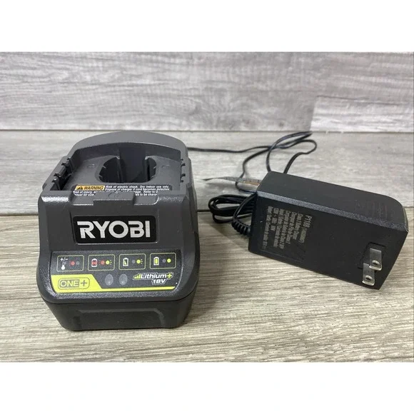 Ryobi‎ Battery Charger P118B 18V ONE+ Lithium+ Gray Excellent LED Diagnostics