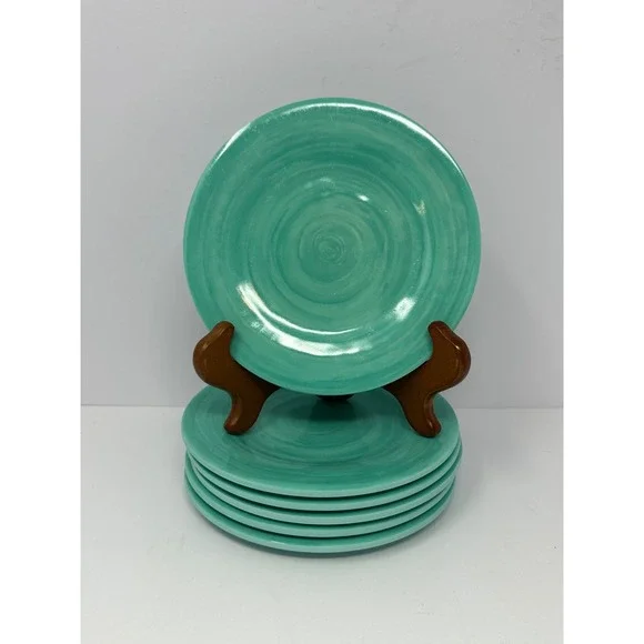 Set of 6 Tommy Bahama melamine Teal 6