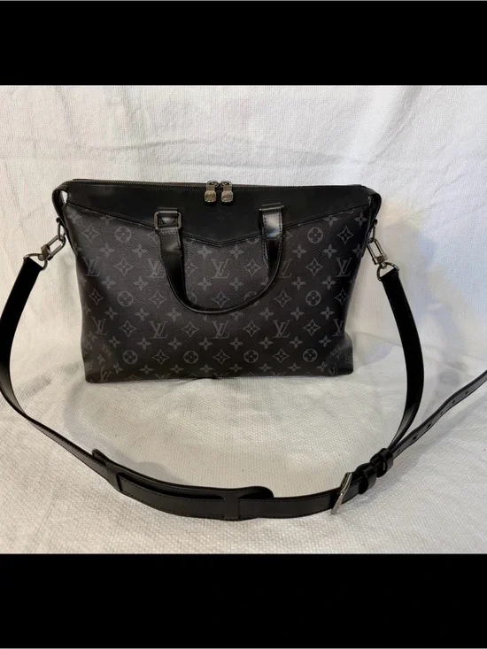 Louis Vuitton Explorer Monogram Eclipse Messenger Bag in Black
