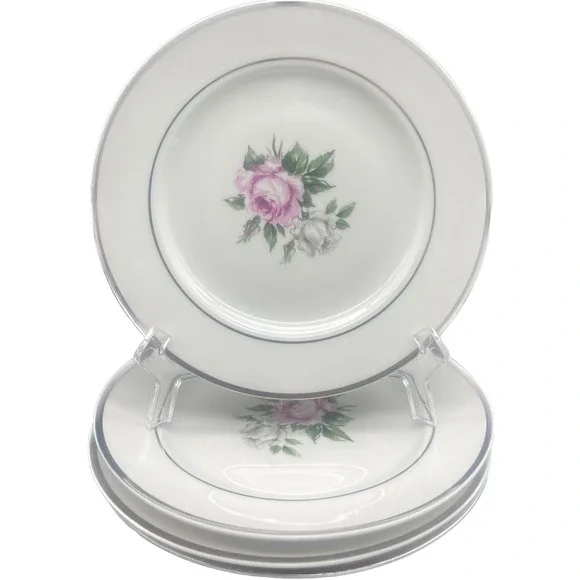 VTG‎ Royal Jackson MARGARET ROSE  Bread & Butter Plates 6