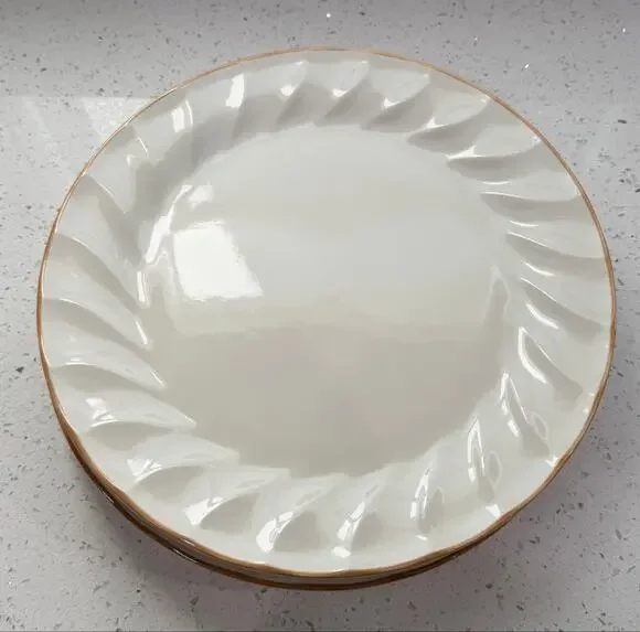 Vintage Sculptura Hearthside Simplicity Stoneware Dinner Plates Set of 4 Japan
