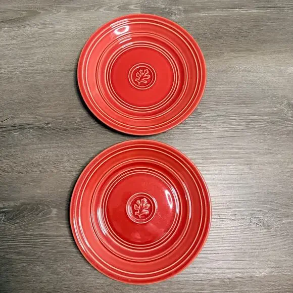Set of 2 Dansk Craftmark Portugal Poppy Red Salad Plate, 9