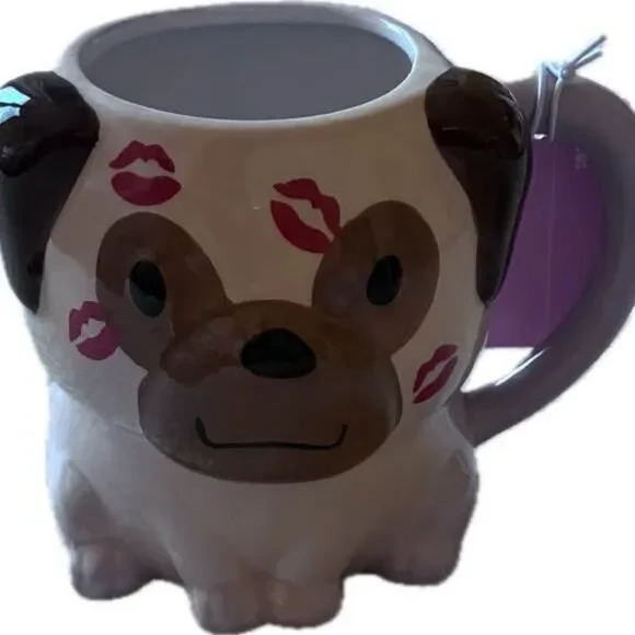Sheffield Home Pug Kisses Ceramic Mug