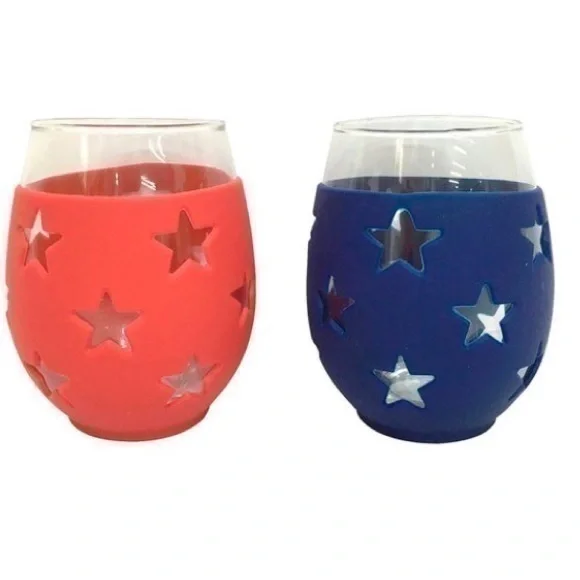 Celebrate Together™ Americana 2-pc. Stars Stemless Wine Glass Set - 2 sets