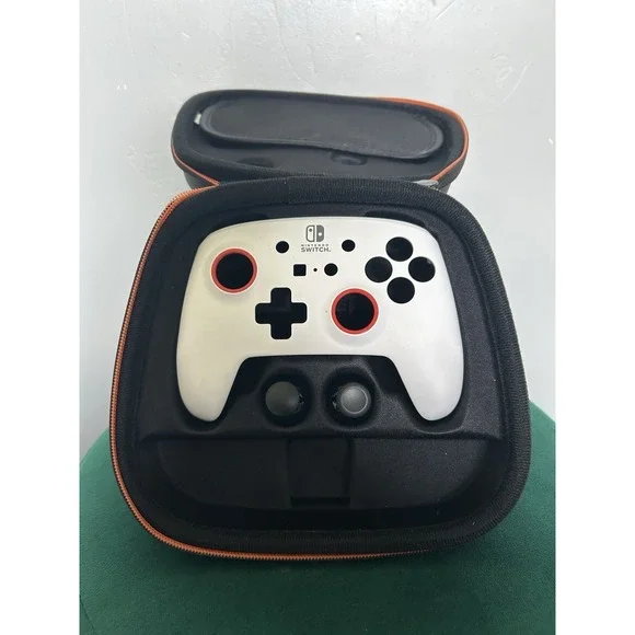 PowerA White & Red Pro Nintendo Switch Controller  *COVER & CASE ONLY*
