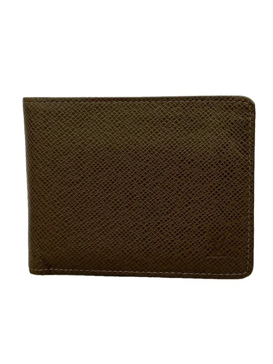 Louis Vuitton Wallet Taiga Portefeuille Multiple M Grizzly