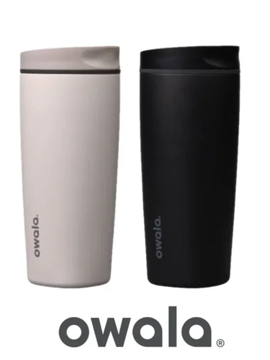 New Owala SmoothSip Slider 20oz 2-pack, White & Black