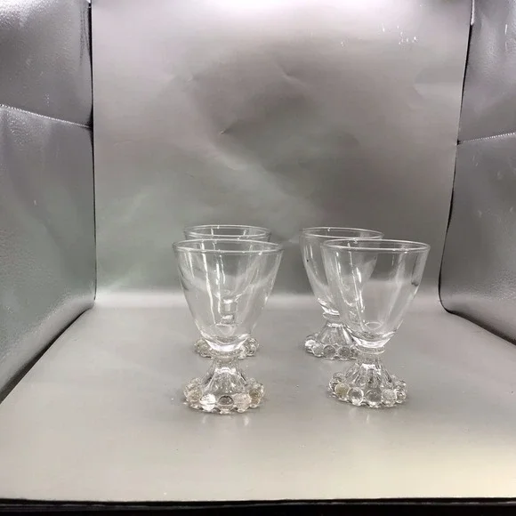 VTG Anchor Hocking‎ Boogie Cordial Glasses Set Of 4