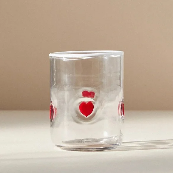 Valentina Heart Juice Glass ❤️