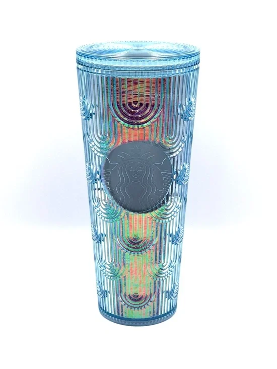 Starbucks Tumbler Spring 2022 Iridescent Mermaid Scales Venti 24 oz Cold Cup