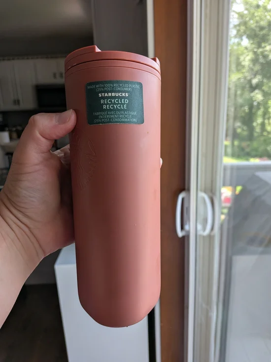 Starbucks Coral Terracotta Recycled Travel Tumbler