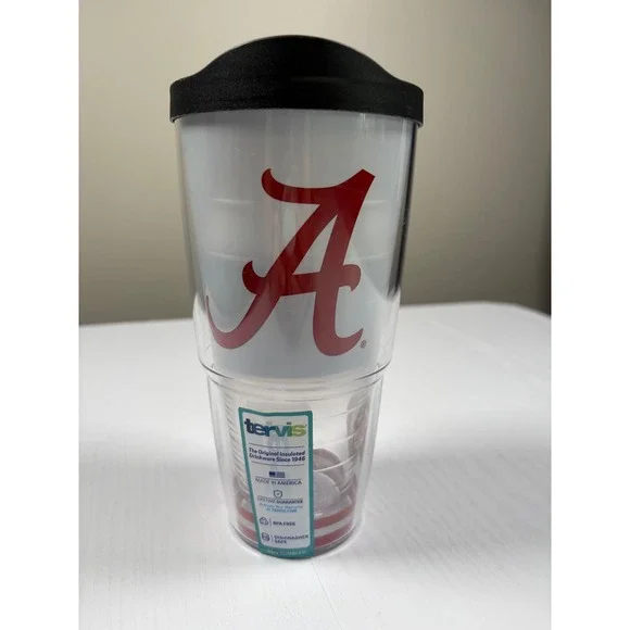 Tervis‎ University of Alabama Crimson Tide 24oz Insulated Tumbler with Lid NEW