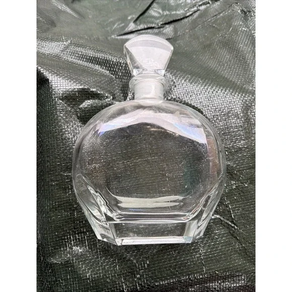 Luigi Bormioli‎ Crystal Decanter Bottle Italy Heavy 9