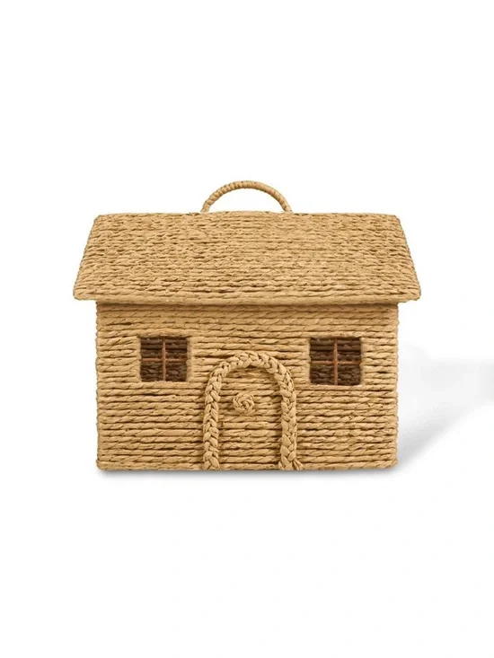 Woven House Storage + Lid