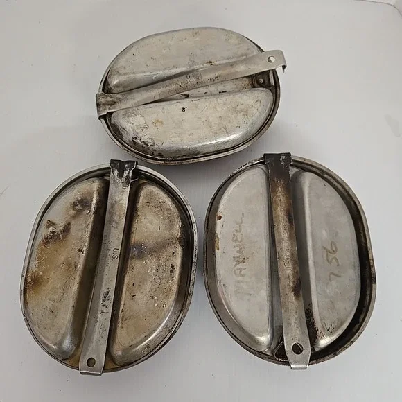 Vietnam EraUS Army Military 1965 & 1967 Field Mess Kit / Mess Tin‎ - No Utensils