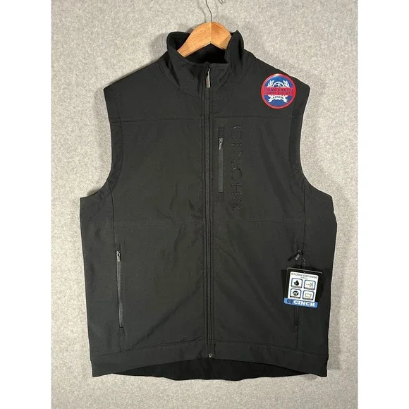 Cinch Mens Storm Defense Concealed Carry Softshell Vest Black MWV1082001 BLK L