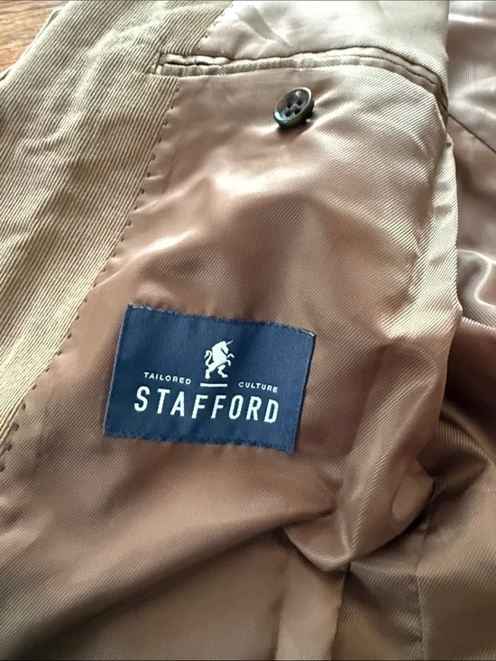 Stafford Unisex Brown Tailored Blazer