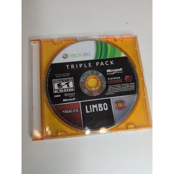 Triple Pack: Limbo, Trials HD and Splosion Man (Microsoft Xbox 360) Disc Only
