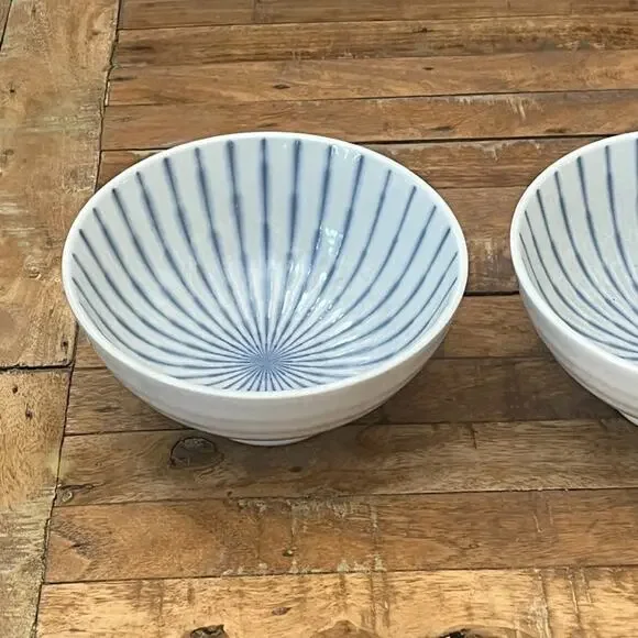 Japanese Porcelain Rice or Soup Bowl Set of 2 7.8