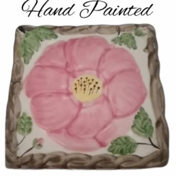 Handpainted Rose Trivet Hand Painted Franciscan Desert Rose Replacements MCM