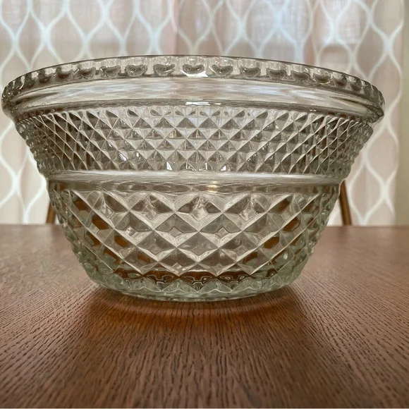 Lead Crystal Bowl‎ 9.5”