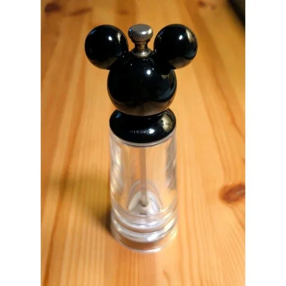 Disney Mickey Mouse Pepper Grinder, Clear Acrylic with Black Mickey Ears