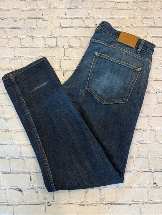 Men's Dark Blue Denim Jeans