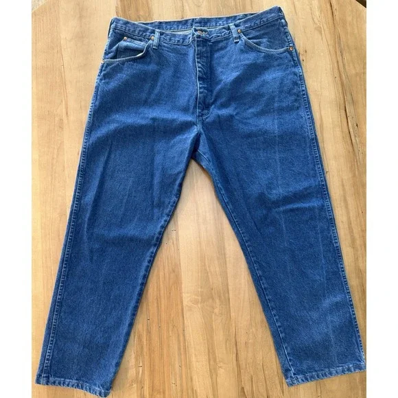 Vintage Wrangler 31 MWZ Blue Jeans Mens 42x30 Straight Leg Country Western Denim
