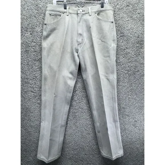 Vintage 70s 80s Wrangler Straight Leg Jeans Men's Pearl Size 36 x 30 USA 0915GYK