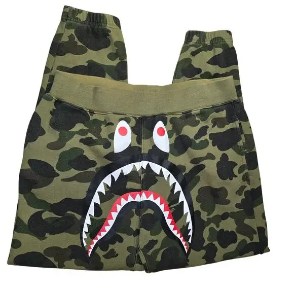 A Bathing Ape Camo Jogger Sweatpants Mens Size XL