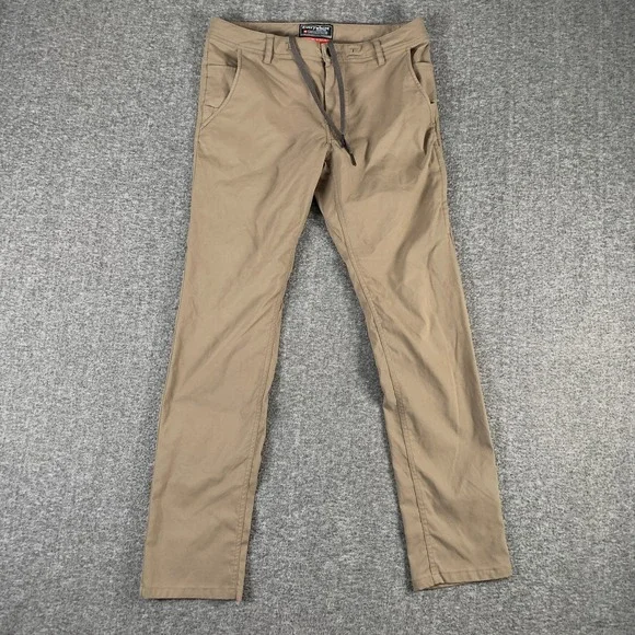 686 Everywhere Pants Men 28x29 Brown Drawstring Outdoor Riding Utility Stretch