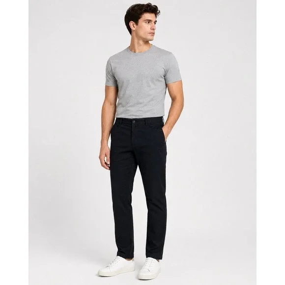 Lululemon Black Straight Leg Pants 36 Stretch Athletic Casual Travel