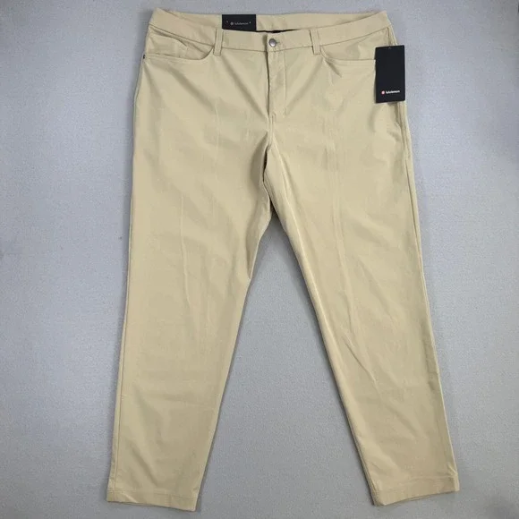 Lululemon ABC Pant Mens Large 40x32 Trench Chino Slim Fit Warpstreme LM5ALWS