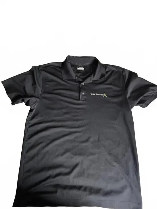 Nike Golf Dri-Fit Black Polo Shirt Medium