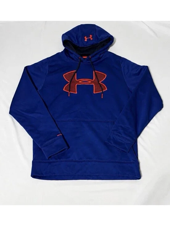 Under Armour Hoodie Men's Blue Medium Loose Fit Storm1