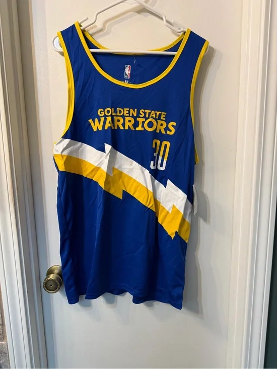 NBA Golden State Warriors Blue & Yellow Basketball Jersey - #30