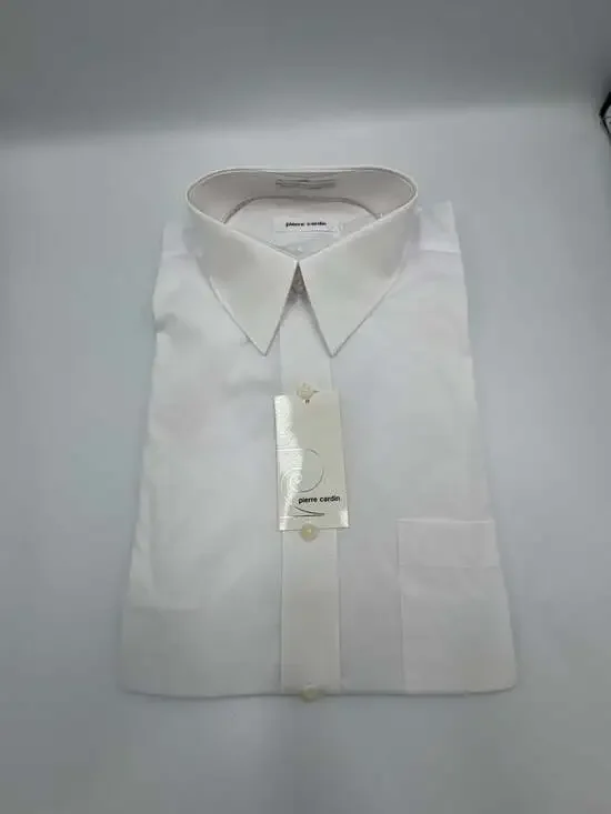 Men's Van Heusen Poplin Wrinkle Free Short Sleeve Button Up Shirt •Size 15 *NWT