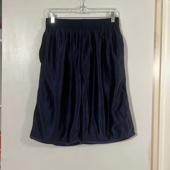 Linea Uomo mens dark blue athletic shorts. Elastic drawstring waist