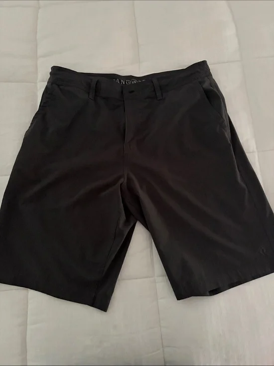 Hang Ten Black Flat-Front Men's Shorts