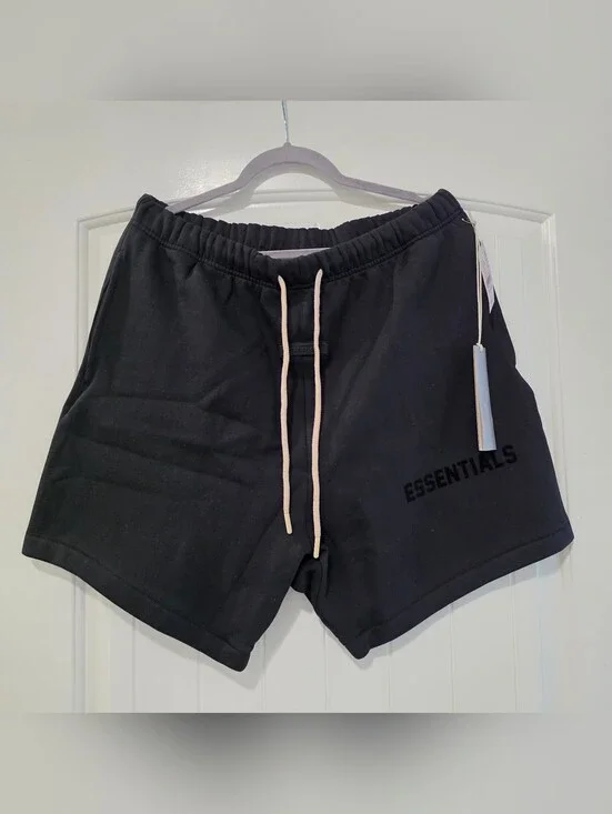 Essentials Fear Of God Black Shorts - Size Large
