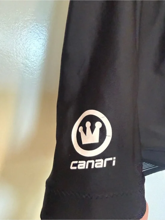 Canari Black cycling shorts with padding. Worn once for photo shoot