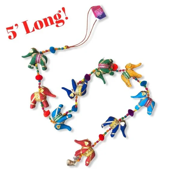 Handmade Indian Garland/Boho Decor 5' Long