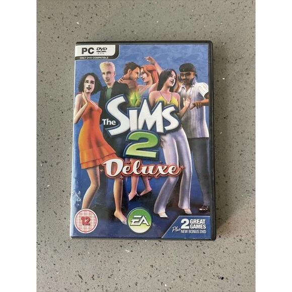 Sims 2: Deluxe (PC, 2007) UK Version 2-Disc Win 98/XP With Manual Import RARE