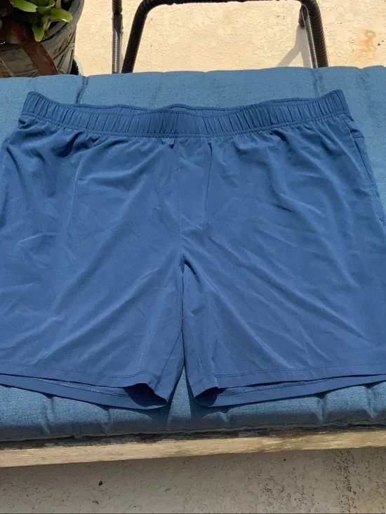 Athletic Works Men's Blue Athletic Shorts - Lightweight Performance DriWorks