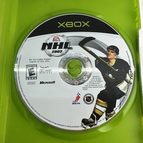 DISC ONLY- NHL 2002 MICROSOFT ORIGINAL XBOX HOCKEY GAME
