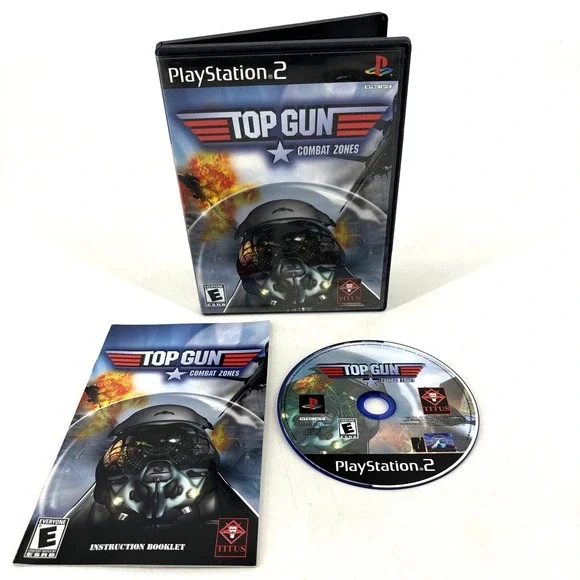 Top‎ Gun Combat Zones For PlayStation 2 PS2 Racing Complete w Manual