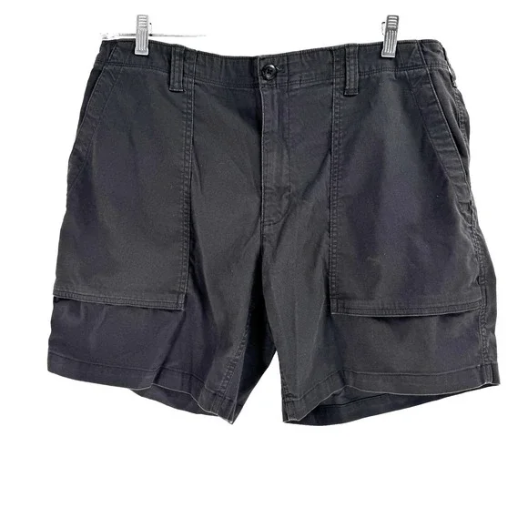 Eddie Bauer Chino Shorts Men's 38 Dark Gray‎ Preppy Resortwear Tropical Beach